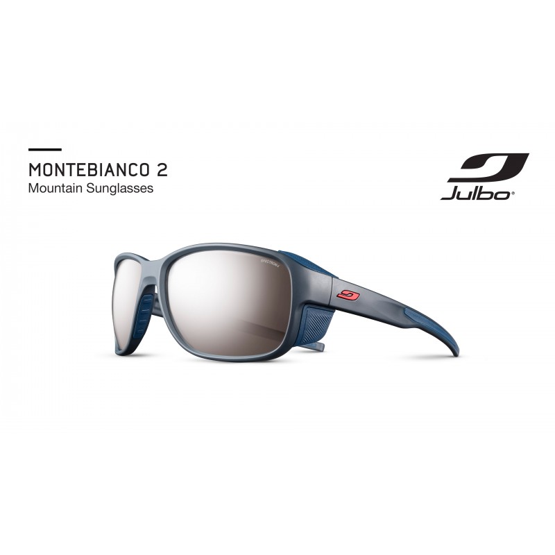 Julbo Montebianco 2 남성용 및 여성용 빙하 안경 | REACTIV 측면 실드가 있는 광변색 또는 스펙트론 렌즈 선글라스