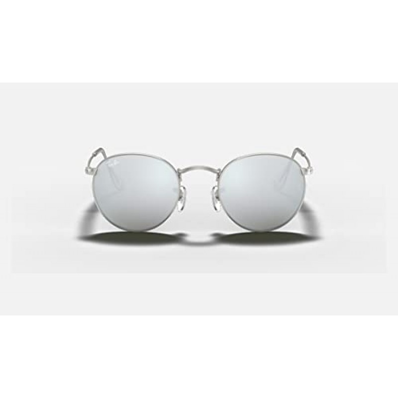 Ray-Ban RB3447 여성용 라운드 메탈 선글라스 + 디자이너 iWear 안경 관리 키트 포함 번들