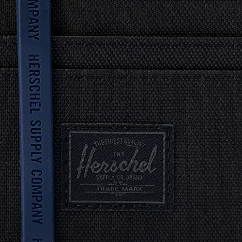 Herschel 남녀공용 성인 Charlie Rfid 지갑, 블랙/블랙, 원 사이즈 미국