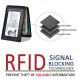 머니 클립이있는 kinzd 슬림 지갑 남성용 RFID 차단 미니멀리스트 Bifold 지갑 정품 가죽 프론트 포켓 카드 홀더