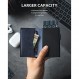 VULKIT 남성용 슬림 지갑 팝업 카드 홀더 RFID 차단 금속 지갑 미니멀리스트 디자인은 최대 11개의 카드를 수용합니다.