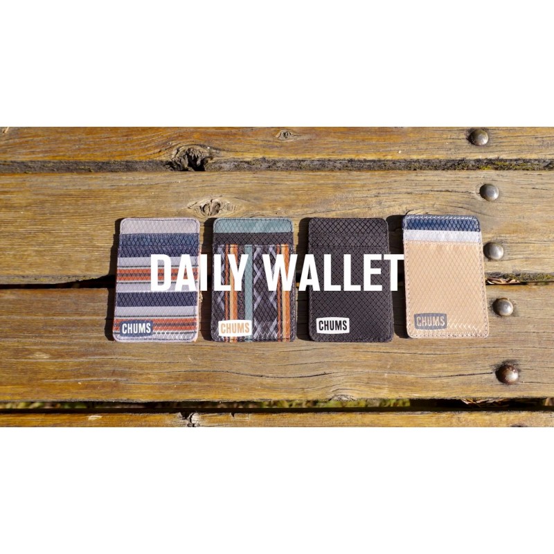 Chums Daily Wallet – 소액현금 및 신용카드 지갑 (블랙)