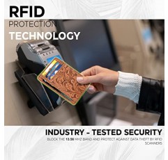 남성과 여성을 위한 진짜 가죽 슬림 미니멀리스트 지갑 -RFID 차단 전면 포켓 얇은 신용 카드 소지자 세련된 지갑