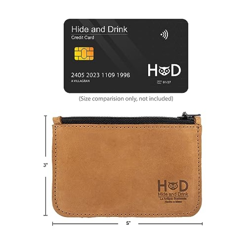 숨바꼭질, 풀 그레인 가죽 지퍼 지갑, 카드 케이스, 접이식 지폐 보관함, 동전 정리함, 여행용 액세서리, 수제, 오래된 담배