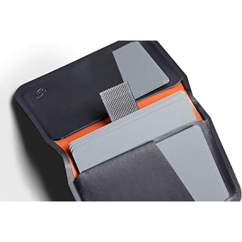 Bellroy Apex 슬림 슬리브(슬림 폴더형 가죽 지갑, RFID 보호) - Onyx