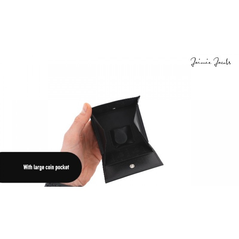 Jaimie Jacobs Flap Boy AirTag Edition 매직 지갑 RFID 보호 정품 가죽 남성용(블랙)