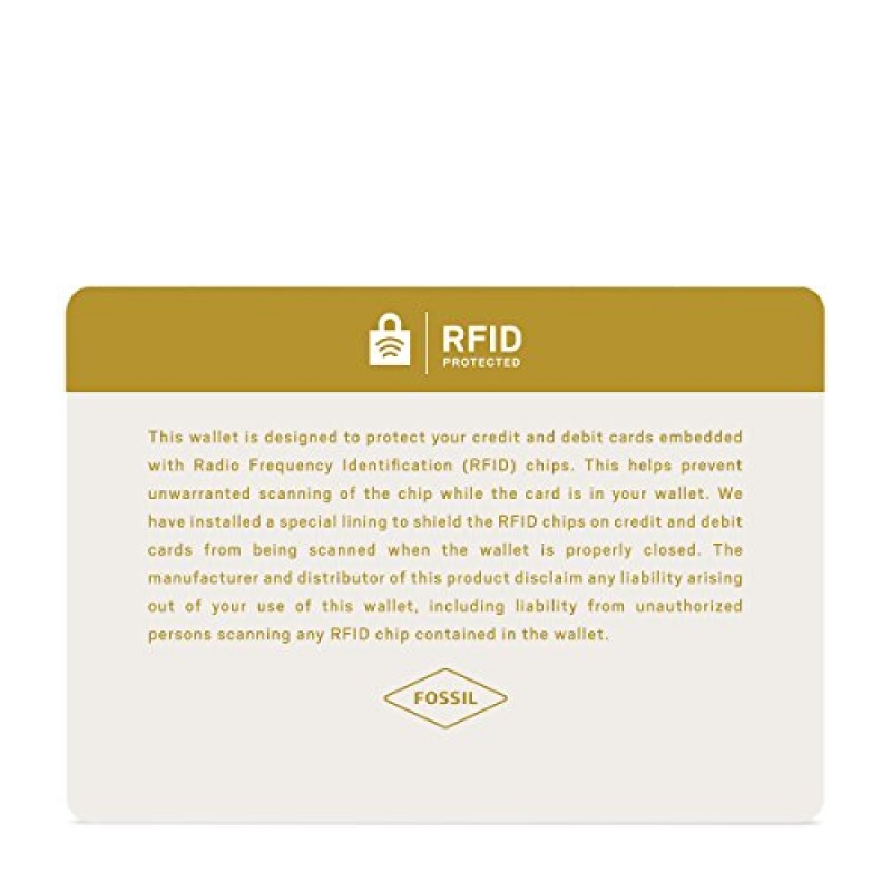 Fossil 남성용 데릭 RFID 차단 가죽 이중 지갑(플립 ID 창 포함)