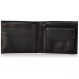 Calvin Klein 31CK130007 남성용 이중 지갑, 동전 주머니가 있는 지갑, 블랙