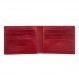 Giudi 소형 Stilish Red Slimfold 남성용 지갑 8 카드 홀더 선물 상자 클래식 우아한 이탈리아 디자인