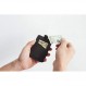 IPPINKA MKCSlim 풀그레인 가죽 지갑, 다기능 키 홀더, 카드 및 현금 정리함, 당김 탭 포함, 2.75 x 4 x 0.3인치, 빈티지 브라운