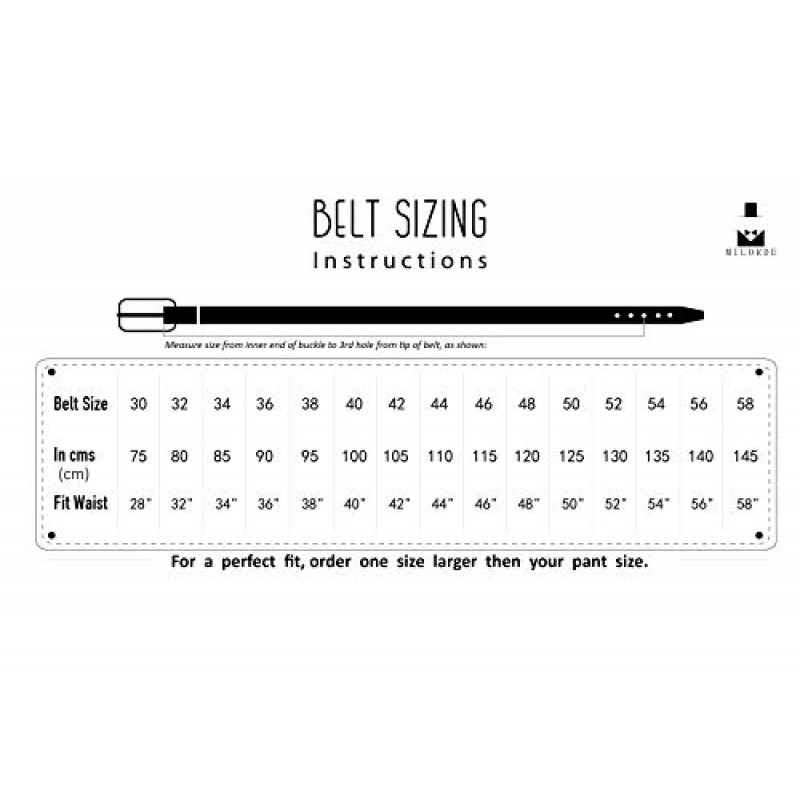 MILORDE 남성용 정품 가죽 드레스 벨트, 수제, 100% 소 가죽, 업무용 비즈니스 및 캐주얼 패션 & 클래식 디자인