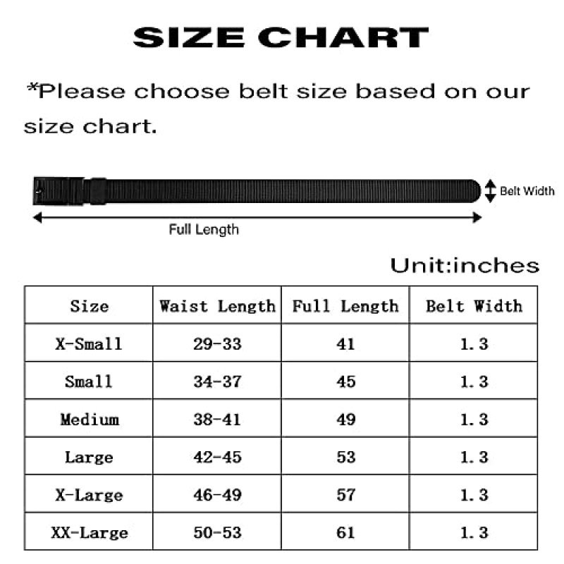JUKMO 남성용 래칫 벨트, 자동 슬라이드 버클이 있는 나일론 웹 전술 벨트