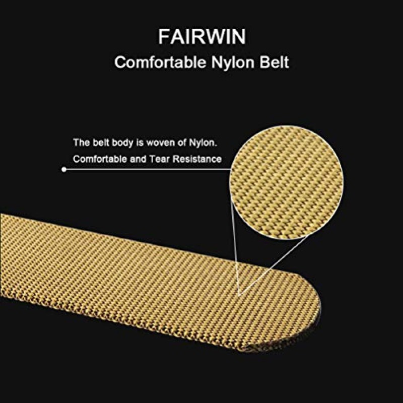 FAIRWIN Tactical Rigger Belt, 1.7 인치 남성용 나일론 웨빙 유틸리티 벨트, V-링 헤비듀티 퀵 릴리스 버클 포함