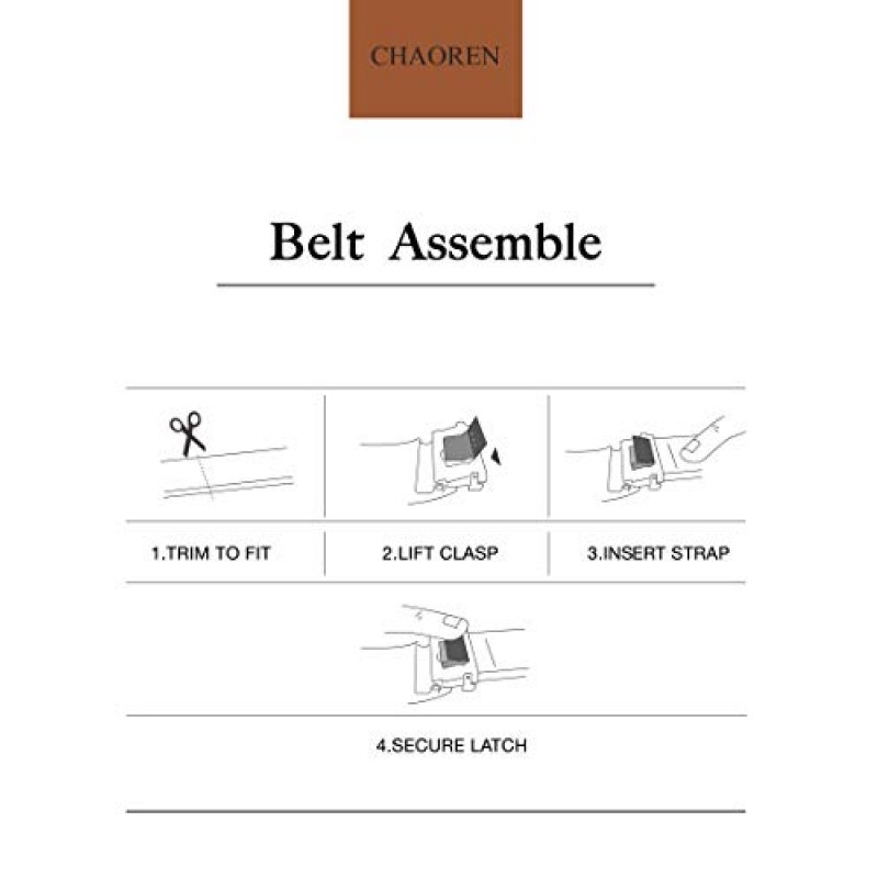 CHAOREN 래칫 벨트 교체 스트랩 1 3/8