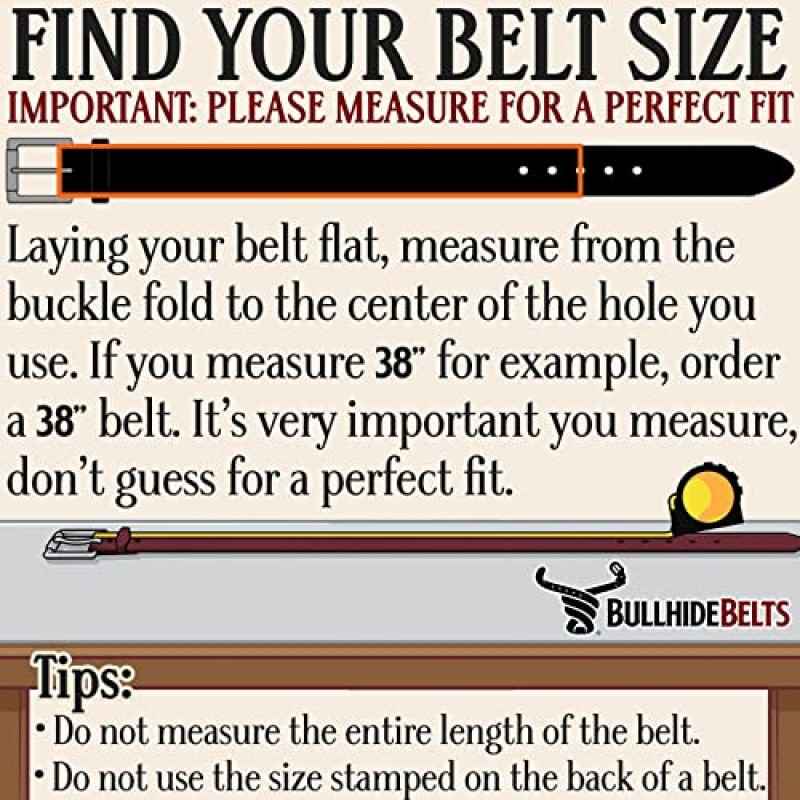 BullhideBelts.com 캐주얼, 드레스, CCW, 1.25