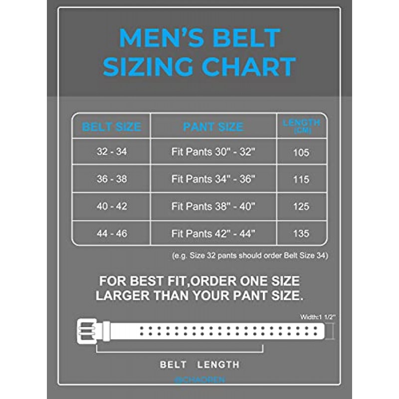 CHAOREN 가죽 작업 벨트 - 38mm 더블 프롱, 수제 및 내구성