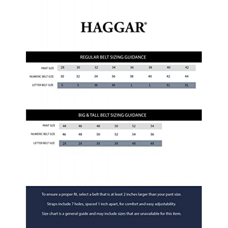 Haggar 남성용 양면 벨트 드레스 및 캐주얼