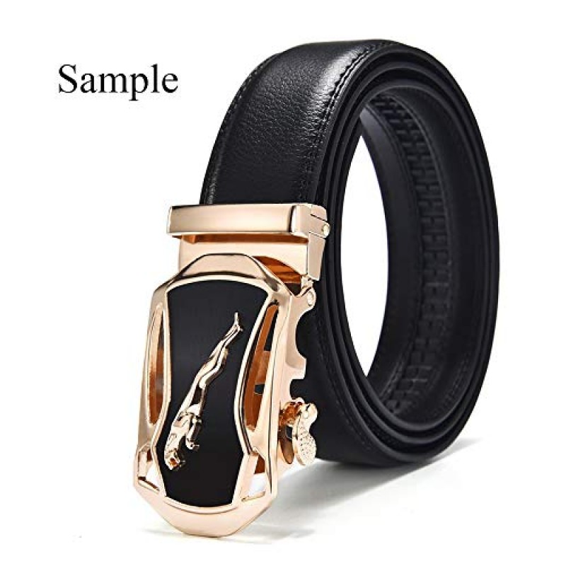 RTGGSEL 남성용 40mm 래칫 벨트 버클 전용 1 3/8 슬라이드 벨트 스트랩 자동 가죽 벨트 버클 교체