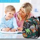 소년을 위한 WZLVO 유아 배낭, 12" 귀여운 공룡 유치원 책가방, 어린 아이들을 위한 유치원 학교 가방