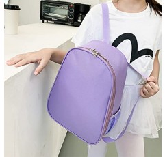 Yitengteng 발레리나 가방, 여아용 나일론 댄스 배낭 가방, 심플하고 대용량 아동 가방 (보라색)