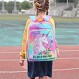 BTOOP 어린이 배낭 소녀 유치원 배낭 유아 유치원 학교 가방 가슴 스트랩 포함 (레인보우)