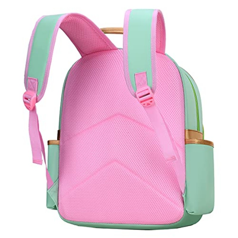 Gazigo 어린이 공주 방수 PU 배낭 소녀 초등학교 소녀 Bookbags