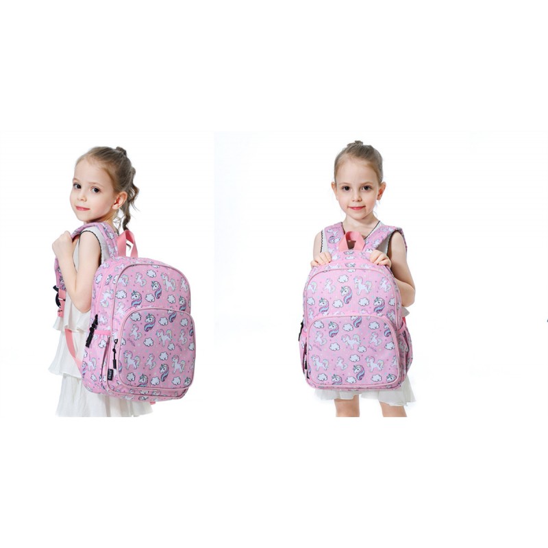 여아용 RAVUO 어린이 배낭, 가슴 끈이 달린 귀여운 유아용 학교 책가방