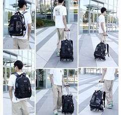 Mildame 소년 롤링 배낭 어린이 수하물 Bookbag 바퀴와 초등학교 바퀴 달린 Schoolbag 청소년을위한 트롤리 가방