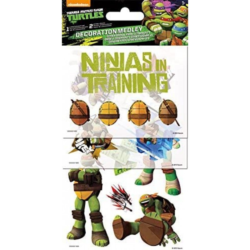 십대 돌연변이 닌자 거북이 백팩(도시락 포함) - 16인치 TMNT 백팩, 도시락 가방, 스티커 등이 포함된 번들 | 어린이를 위한 TMNT 백팩