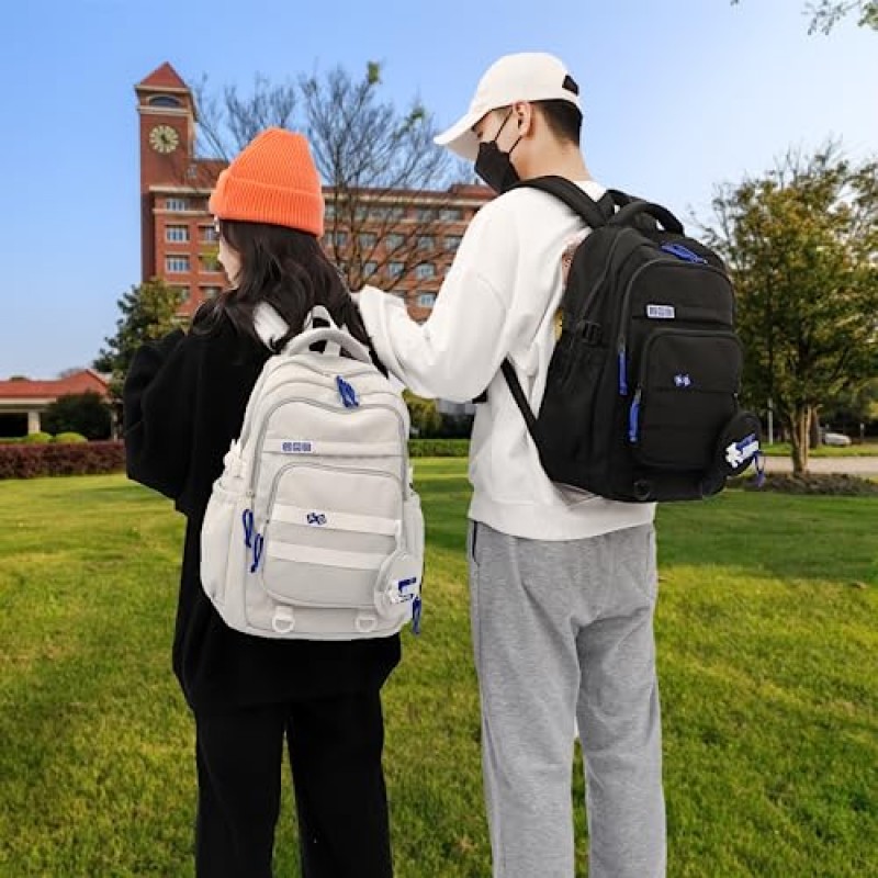 YJMKOI 십대 소녀를위한 대용량 배낭 미적 학생 Schoolbag 중학교 소녀 배낭