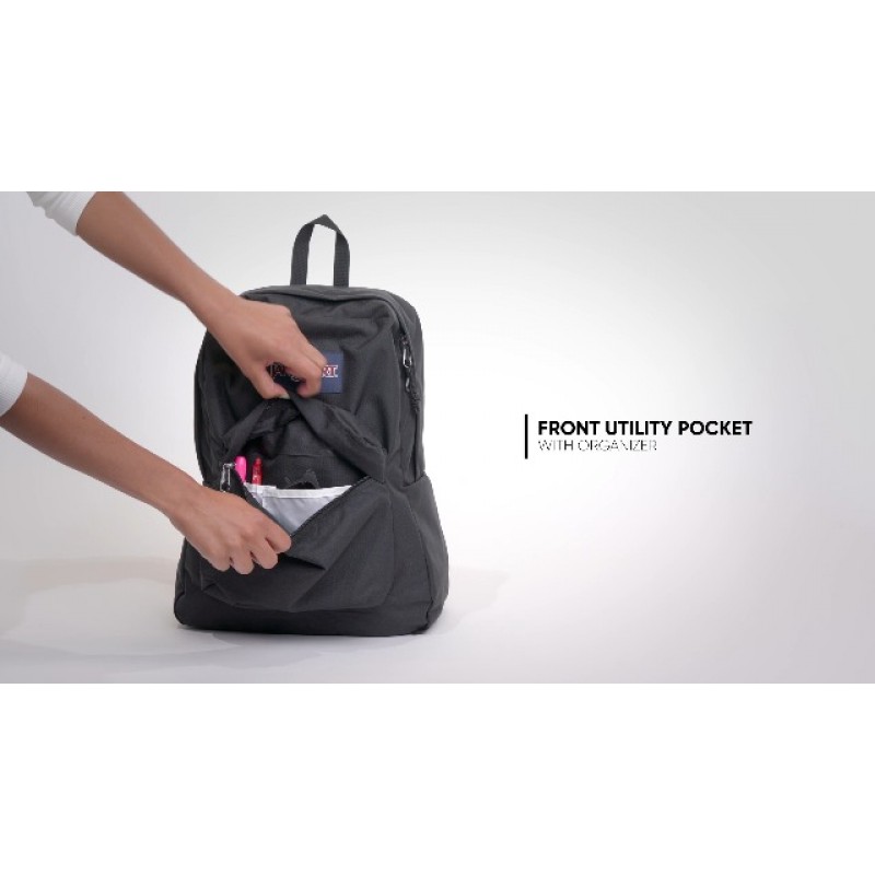 JanSport SuperBreak One 백팩 - 메인 수납공간 1개가 있는 튼튼하고 가벼운 북백, 내장형 정리함이 있는 전면 유틸리티 포켓 - 프리미엄 백팩, Buckshot Camo