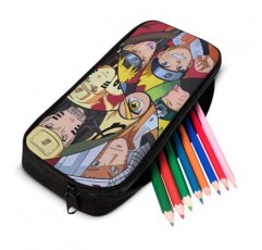 Csvnjeu 애니메이션 만화 배낭 세트, 도시락 상자와 연필 가방이 포함된 폴리에스테르 배낭 세트, 십대 소년 소녀를 위한 배낭 세트