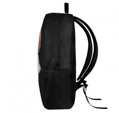 Dreaweet 귀여운 비글 학교 배낭 소녀 소년 중학교 Bookbag 야외 데이 팟 병 주머니가있는 귀여운 Schoolbag