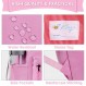 Kasqo 어린이 배낭, 어린 소년과 소녀를 위한 14" 유아 배낭 가슴 끈이 있는 유치원 유치원 책가방, 핑크 유니콘