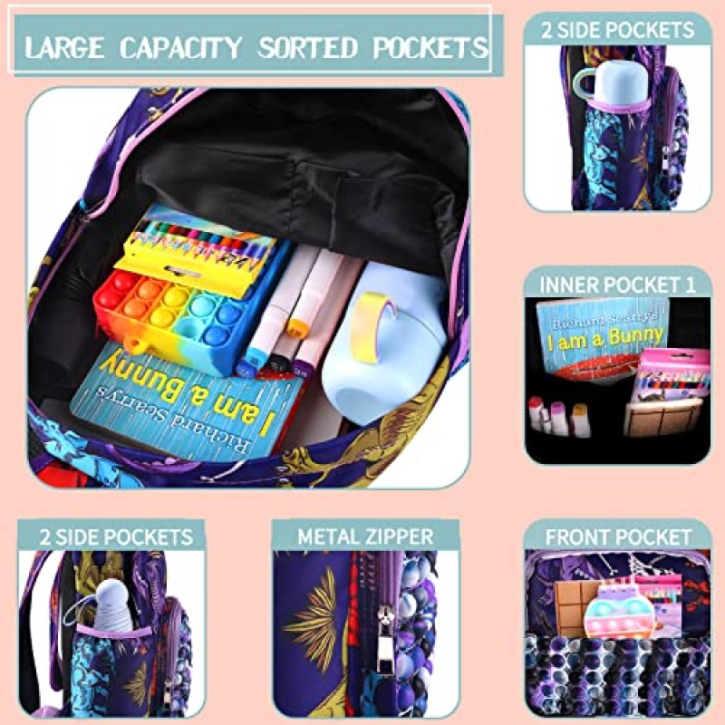 MARVELNOVA 어린이 귀여운 팝 배낭 학교 용품 책가방