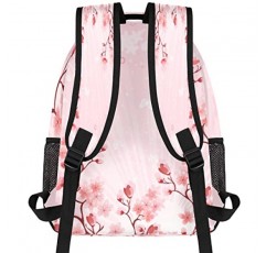 Pardick 일본 벚꽃 어린이 배낭 소녀 학생 Daybag 방수, 꽃 체리 여행 Schoolbag 여성/남성 학교 Bookbags