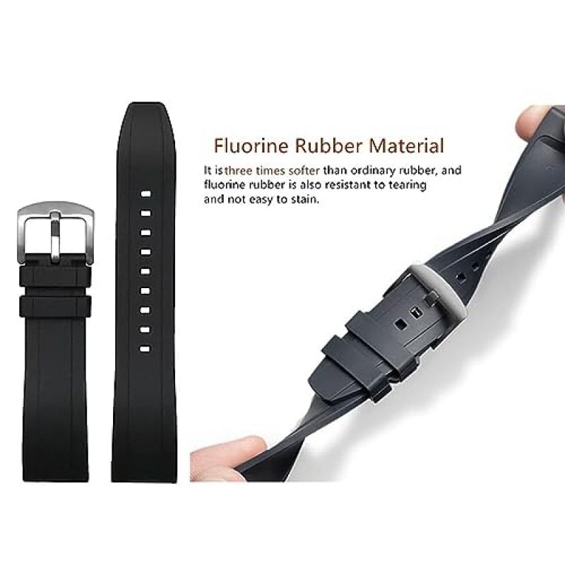 PINTIME Mens 다이아몬드 시계 레인보우 바게트 다채로운 패션 스포츠 크로노 그래프 클래식 실리콘 석영 아날로그 손목 시계