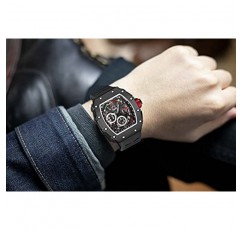 PINTIME 패션 남성 시계 할로윈 펑크 크로노그래프 스포츠 손목시계 럭셔리 디자이너 남성 시계