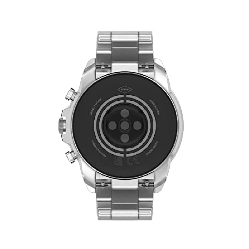 Fossil Gen 6 44mm 남성용 터치스크린 스마트 워치 Alexa 내장, 피트니스 트래커, 액티비티 트래커, 수면 추적기, GPS, 스피커, 음악 제어, 스마트폰 알림