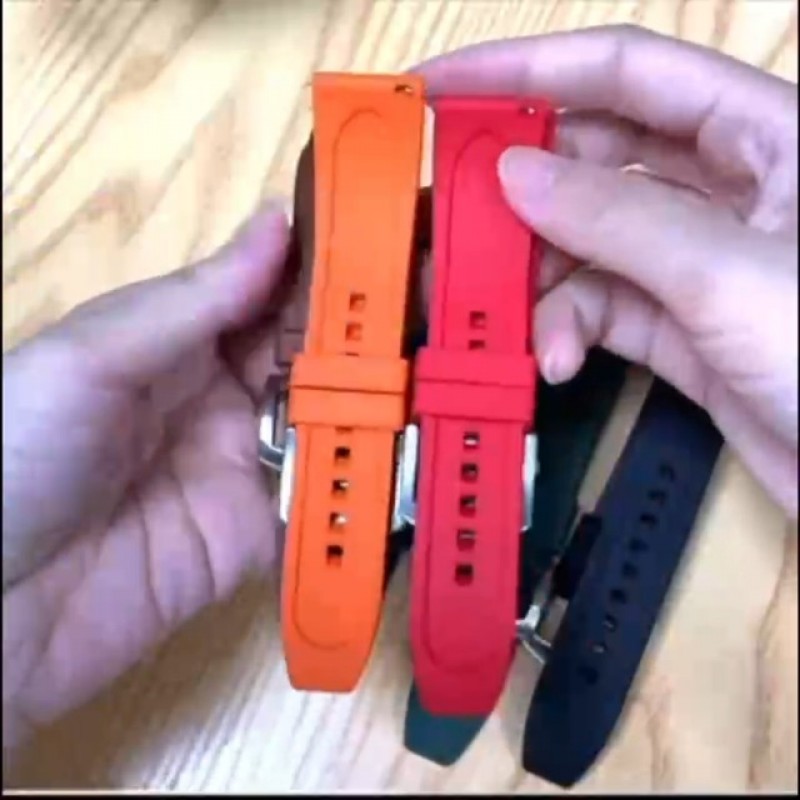 Niziruoup 시계 밴드 퀵 릴리스 불소 고무 19mm 20mm 21mm 22mm 남성 여성용 부드러운 내구성 범용 FKM 고무 교체 밴드 스트랩
