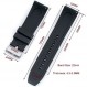 Niziruoup 시계 밴드 퀵 릴리스 불소 고무 19mm 20mm 21mm 22mm 남성 여성용 부드러운 내구성 범용 FKM 고무 교체 밴드 스트랩