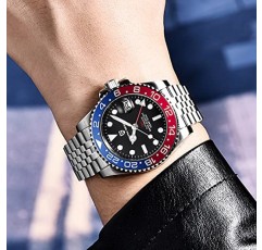 CADISEN Pagani Design 1662 GMT 남성용 자동 기계식 시계, 최고 브랜드 스테인레스 스틸 사파이어 유리, 다이버 시계 스포츠, 선물, Reloj Hombre.