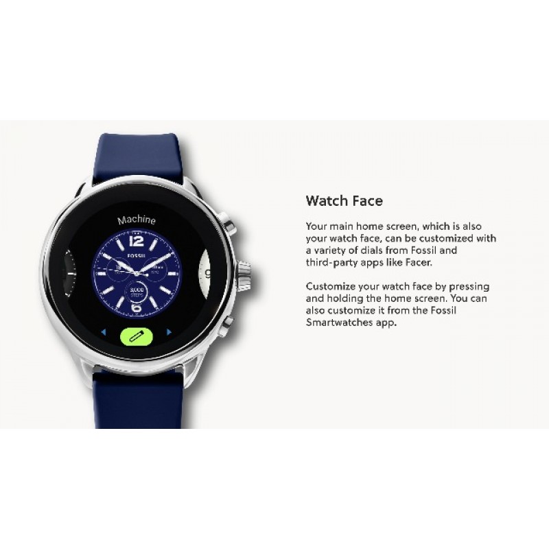 Fossil Gen 6 42mm 여성용 터치스크린 스마트 워치 Alexa 내장, 피트니스 트래커, 액티비티 트래커, 수면 추적기, GPS, 스피커, 음악 제어, 스마트폰 알림