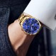 Taxau 시계 남성용 스테인레스 스틸 시계 남성용 럭셔리 쿼츠 빅 페이스 Reloj para Hombr