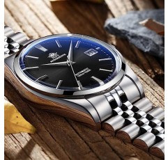 ADDIESDIVE 럭셔리 자동 시계 또는 남성 39MM 단순 아날로그 다이얼 희년 스틸 스트랩 NH35A 무브먼트 AD2029