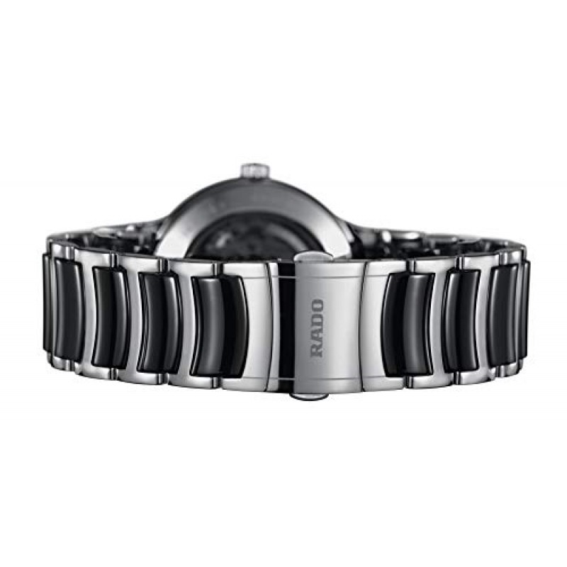 Rado 남성용 Centrix Open Heart 스위스 오토매틱 시계, 블랙/스테인레스 (R30178152)