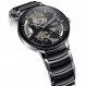 Rado 남성용 Centrix Open Heart 스위스 오토매틱 시계, 블랙/스테인레스 (R30178152)