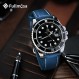 Fullmosa 22mm 가죽 시계 밴드는 Samsung Galaxy Watch 46mm,Galaxy Watch 3 45mm,Gear S3 Frontier/Classic,Huawei Watch GT,Garmin Vivoactive 4/Forerunner 945,Dark Blue와 호환됩니다.