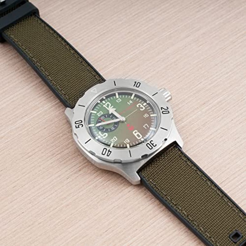 StrapHabit 퀵 릴리스 범포 및 FKM 고무 하이브리드 시계 스트랩 밴드 20mm 22mm 나일론