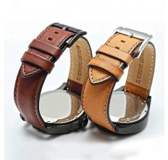 Choco&Man US Timex 송아지 가죽 시계 밴드 스트랩 시계 폭 20mm 22mm 남성용 화석 교체(FS5088 FS5380) TIMEX 시계